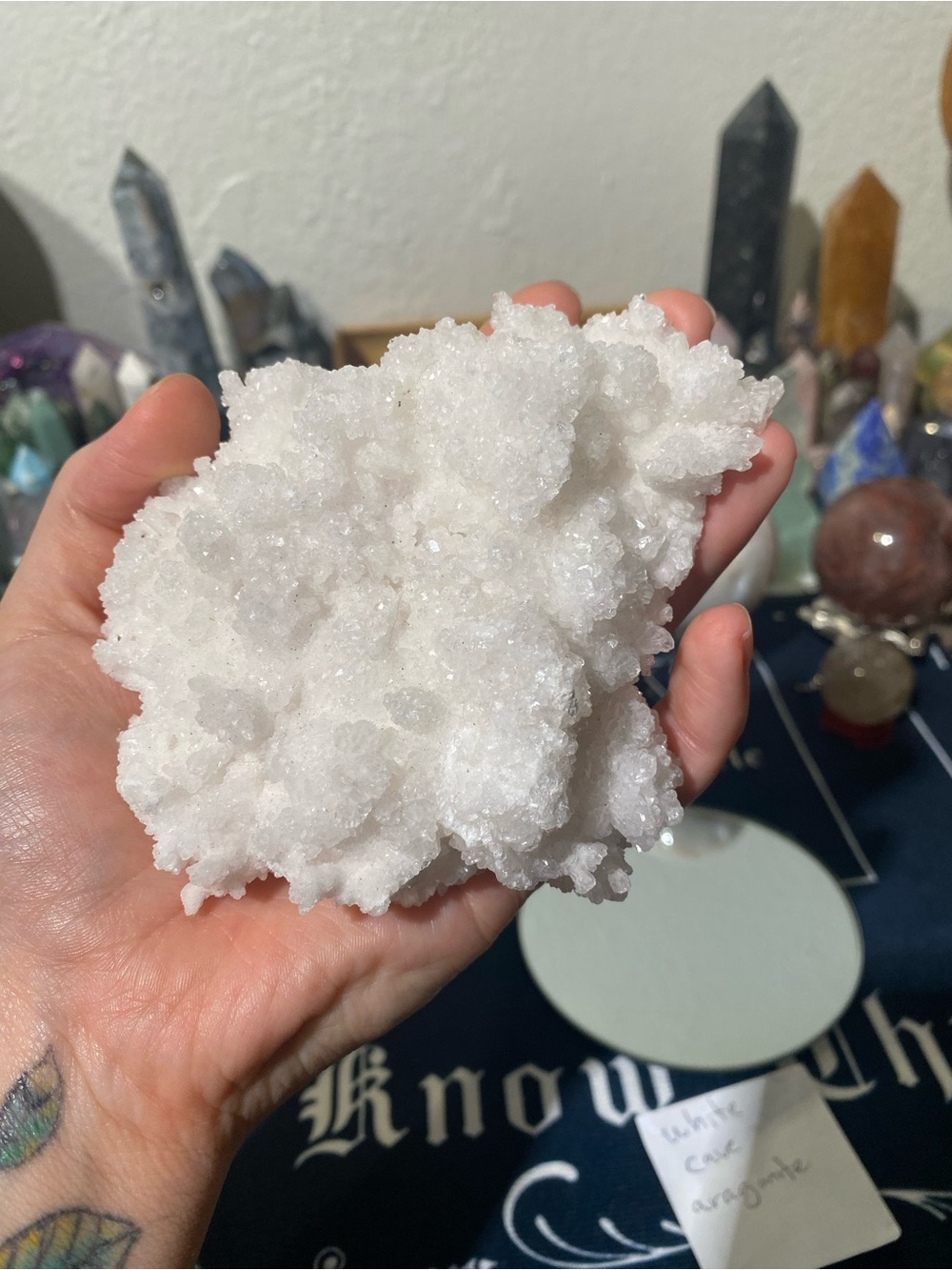 White Cave Aragonite Cluster - Picture 4 of 16